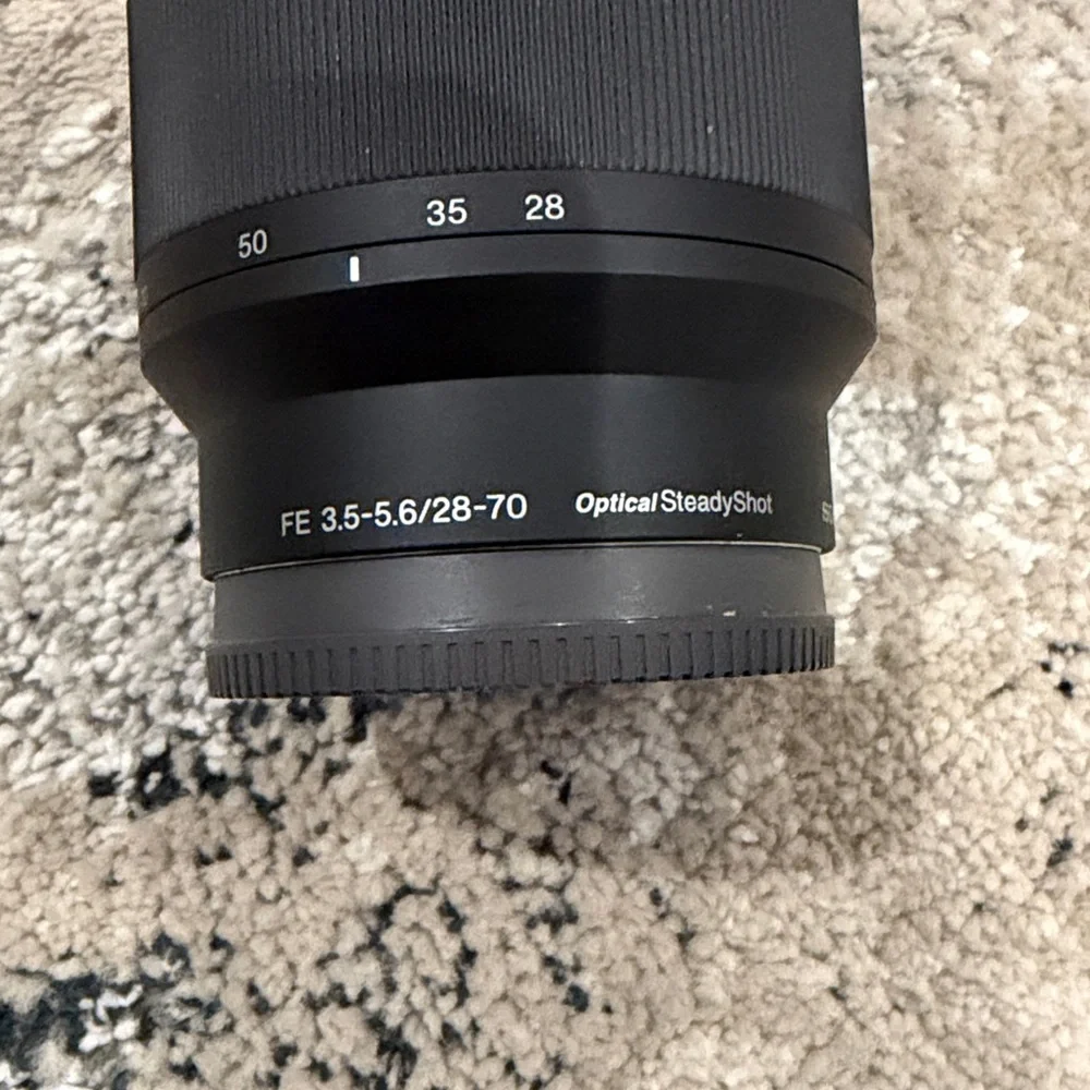 Sony Black Lens with Detachable Hood